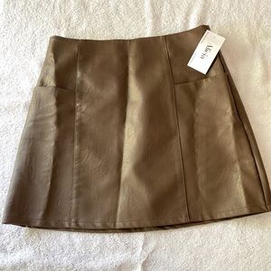 “Leather” skirt